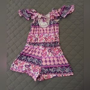 Floral Paisley Kids Romper